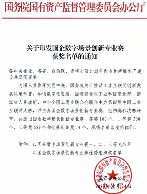 河南省水利勘測有限公司榮獲首屆“國企數字場景創新專業賽”二等獎 河南省水利勘測有限公司榮獲首屆“國企數字場景創新專業賽”二等獎